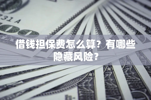 济南借钱担保费怎么算？有哪些隐藏风险？