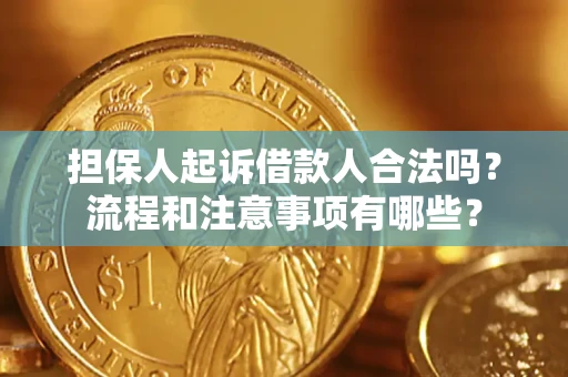 济南担保人起诉借款人合法吗？流程和注意事项有哪些？