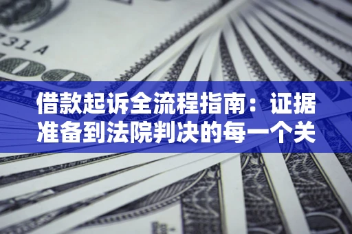 济南借款起诉全流程指南：证据准备到法院判决的每一个关键步骤